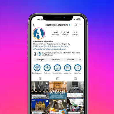 Instagram-Strategie der Augsburger Allgemeinen Präsentation Marina Steiner BILD