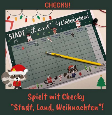 Checky Stadt-Land-Weihnachten