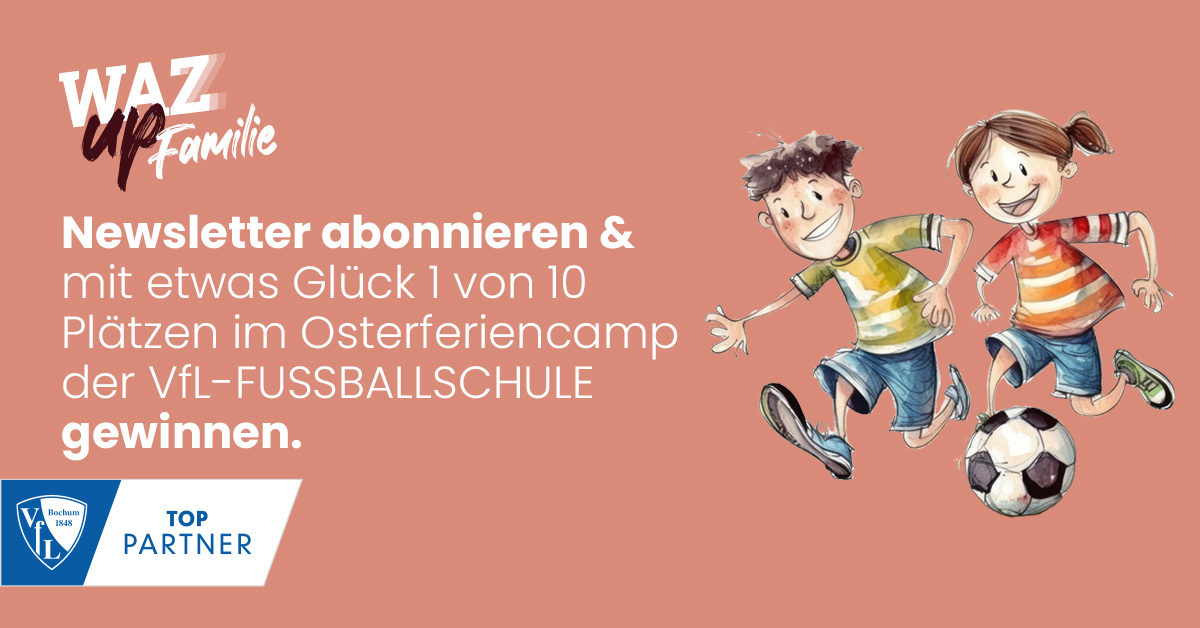 WAZ Werbemittel Gewinnspiel Fußballcamp quer